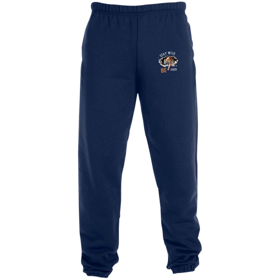 STAY WILD  (11.75 x 14 in) (T-Shirts) WHITE 4850MP Sweatpants with Pockets