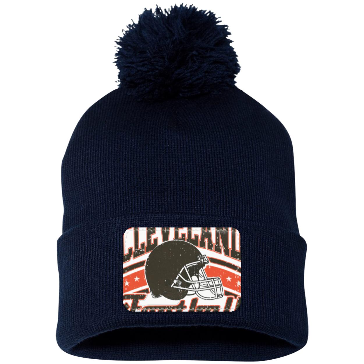 Cleveland SP15 Pom Pom Knit Cap - Patch