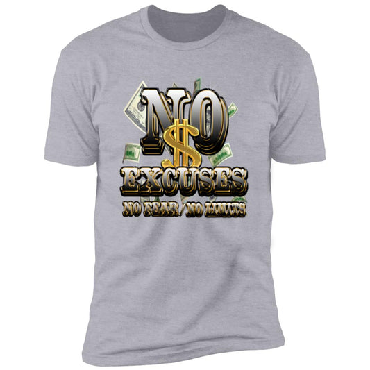 noexcuses MONEY HUSTLER NL3600 Premium  Casual Tee's