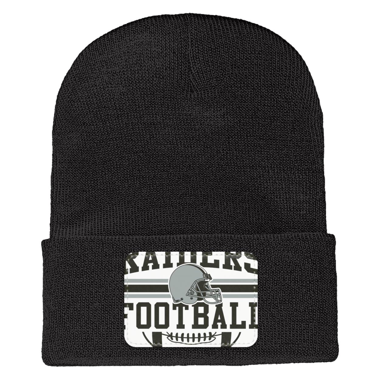PNGFILE  RAIDERS FOOTBALL 1 1501 Yupoong Adult Cuffed Knit Beanie