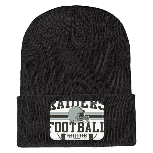 PNGFILE  RAIDERS FOOTBALL 1 1501 Yupoong Adult Cuffed Knit Beanie