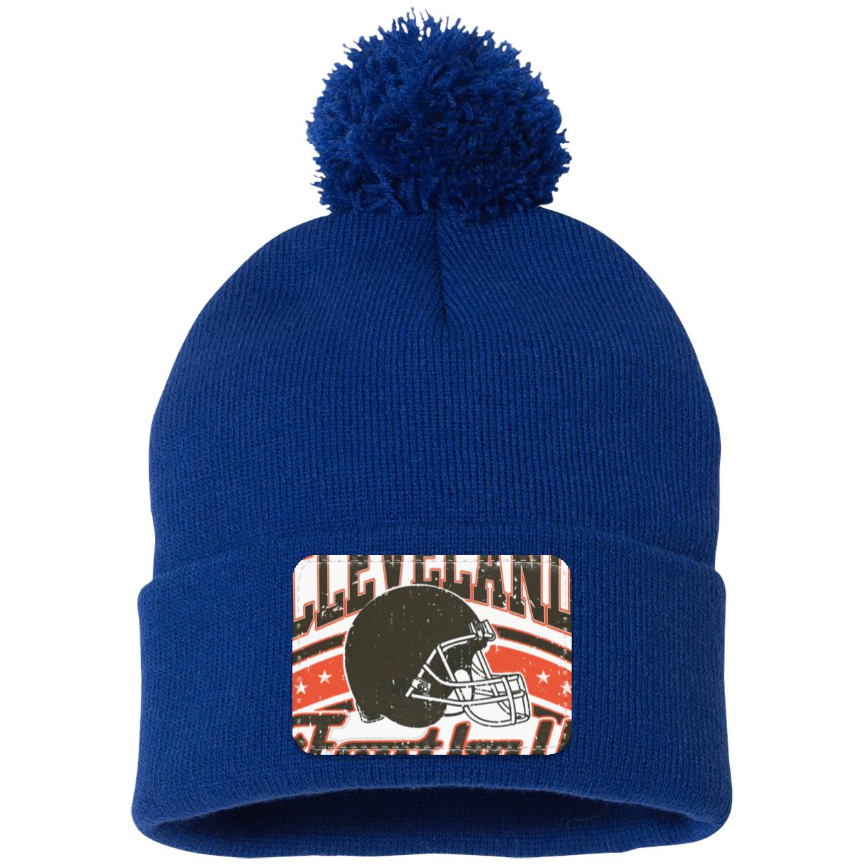 Cleveland SP15 Pom Pom Knit Cap - Patch