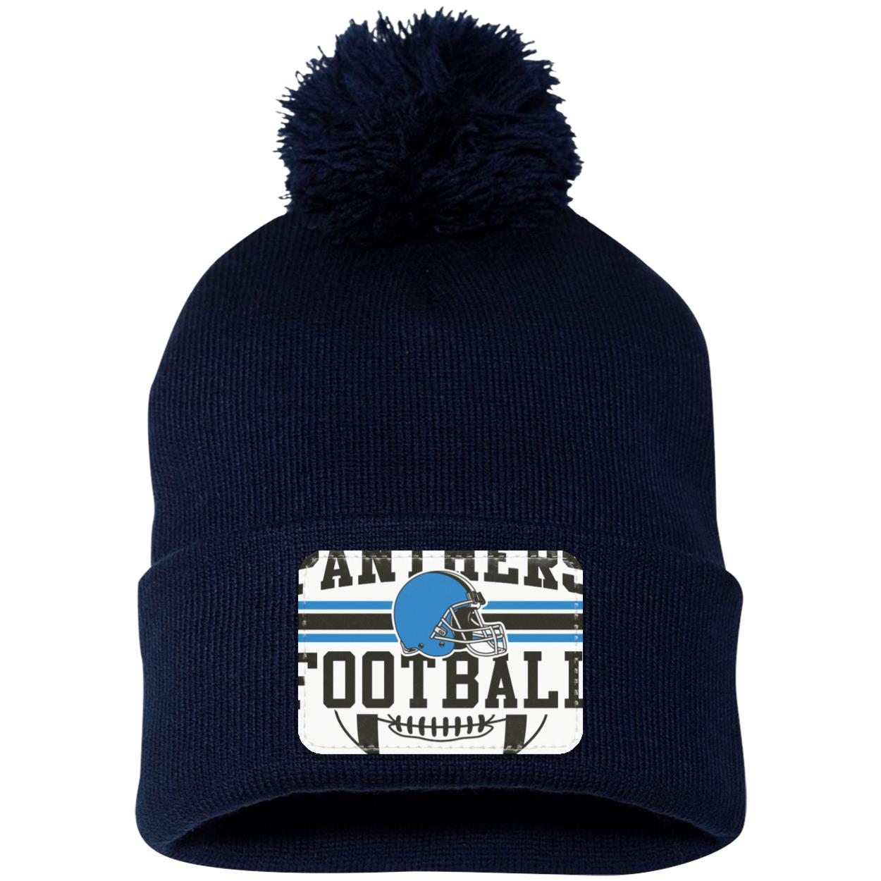 PANTHERS PNG SP15 Pom Pom Knit Cap - Patch