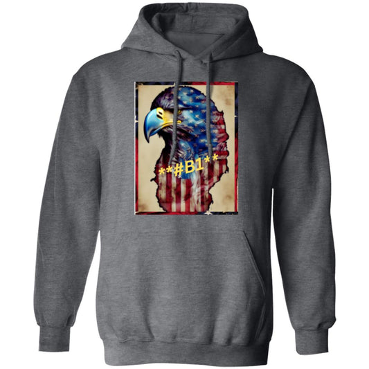 #B1 AMERICAN EAGLE WITH BORDERS G185 Pullover Hoodie