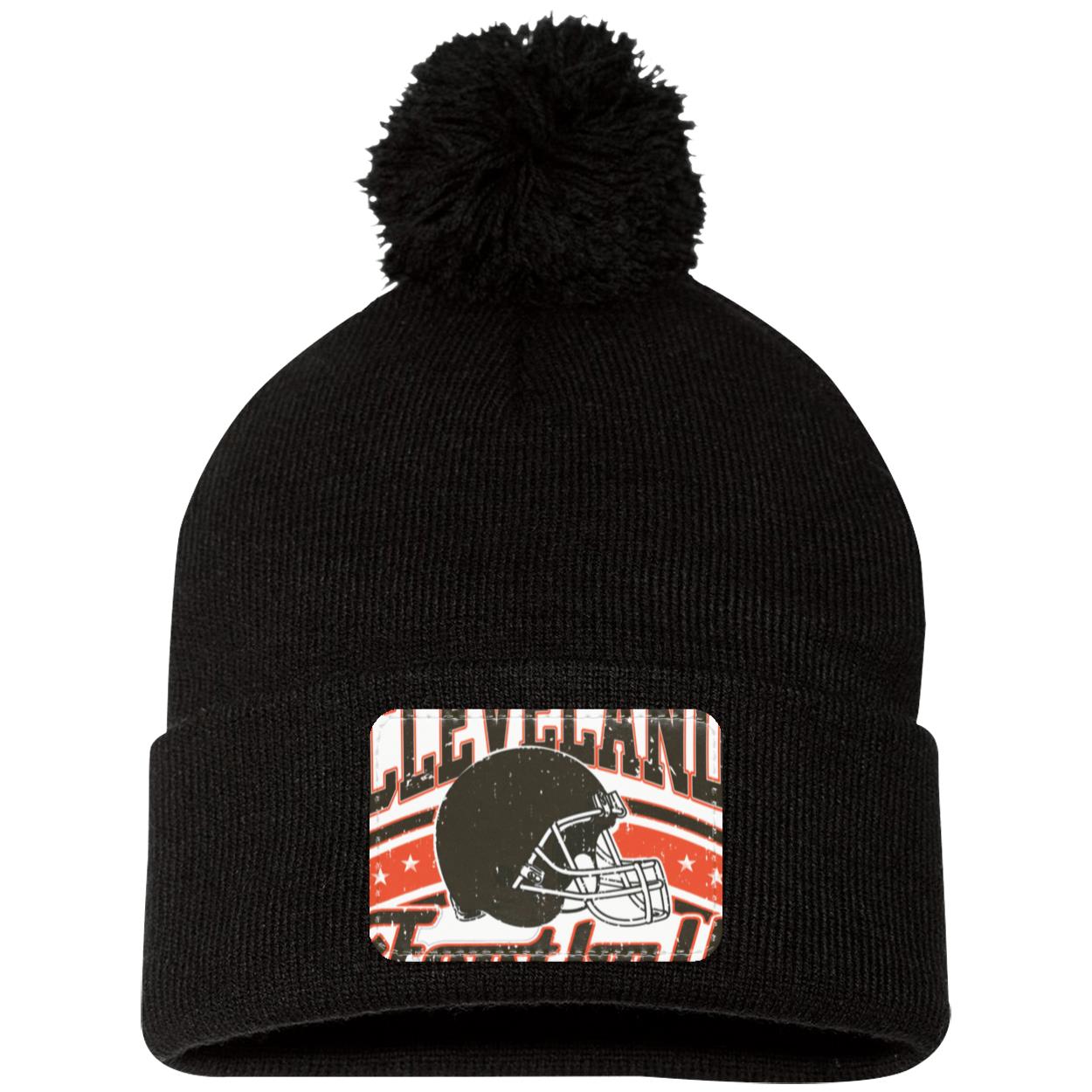 Cleveland SP15 Pom Pom Knit Cap - Patch