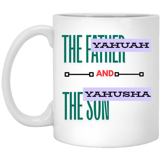 YAHUAH THE FATHER AND GREEN XP8434 11oz White Mug