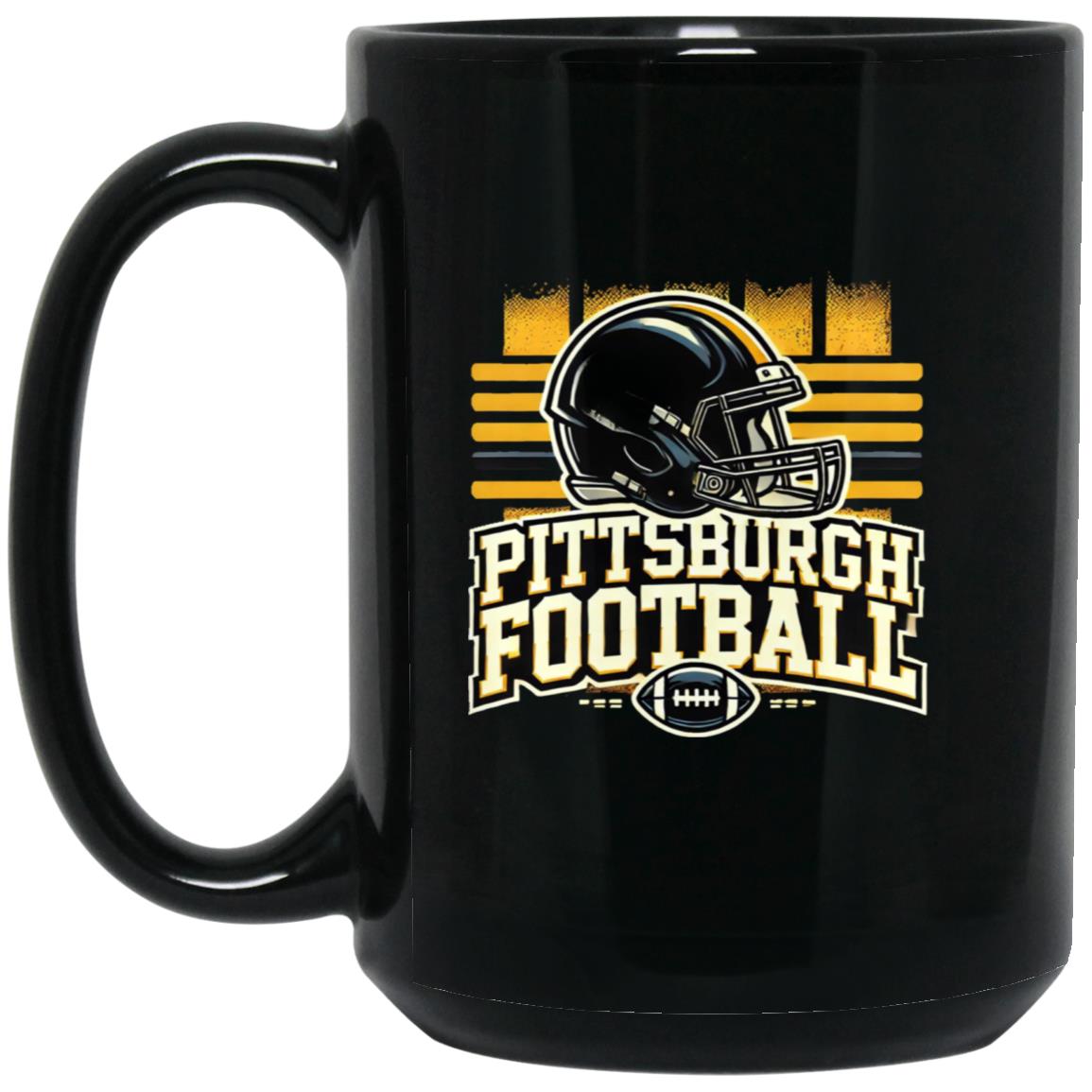 pittsburg 1 BM15OZ 15oz Black Mug