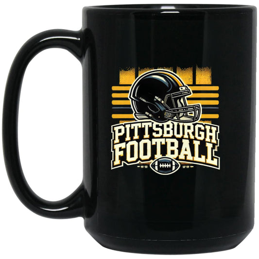 pittsburg 1 BM15OZ 15oz Black Mug