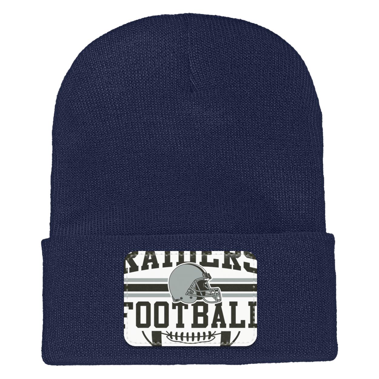 PNGFILE  RAIDERS FOOTBALL 1 1501 Yupoong Adult Cuffed Knit Beanie