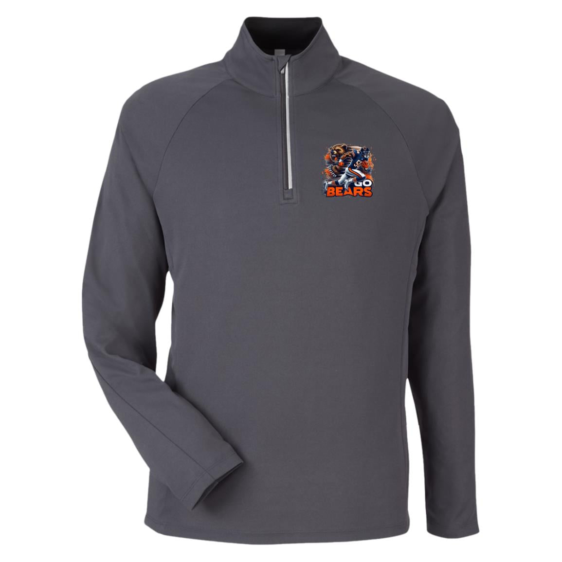 Chicago Bears ZipperFront  long Sleeve(T-Shirts) CE418 Core 365 Mens Origin Pique Quarter Zip