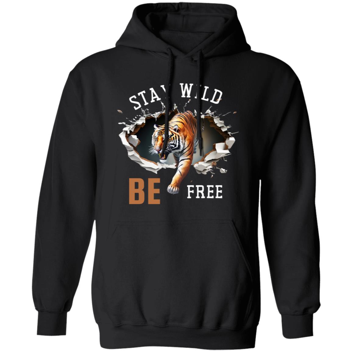 STAY WILD  WHITE G185 Pullover Hoodie