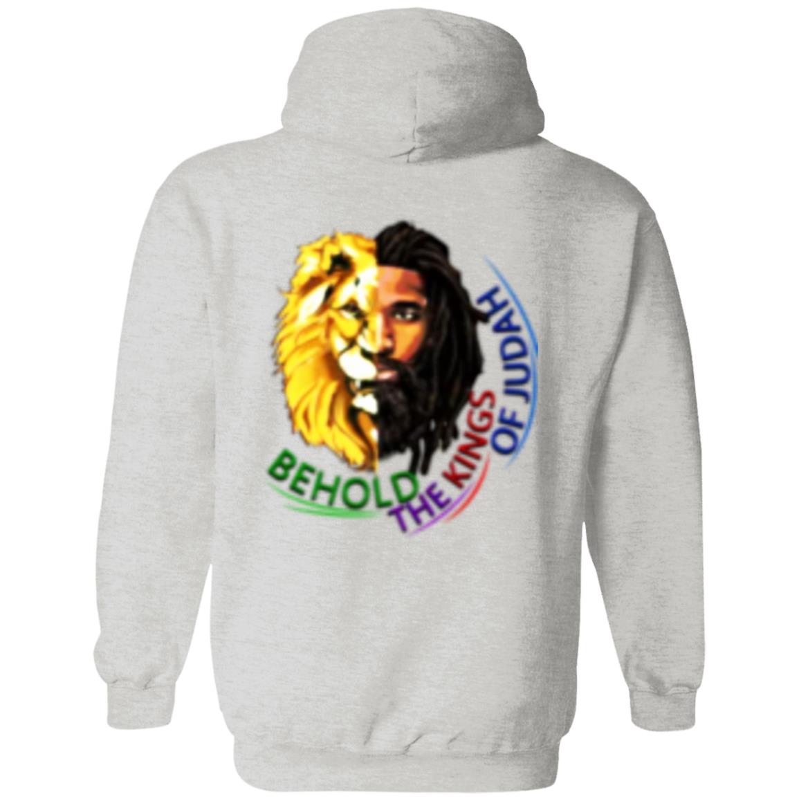 THE LION OF JUDAH G185 Pullover Hoodie PRINTED ON THE BACK