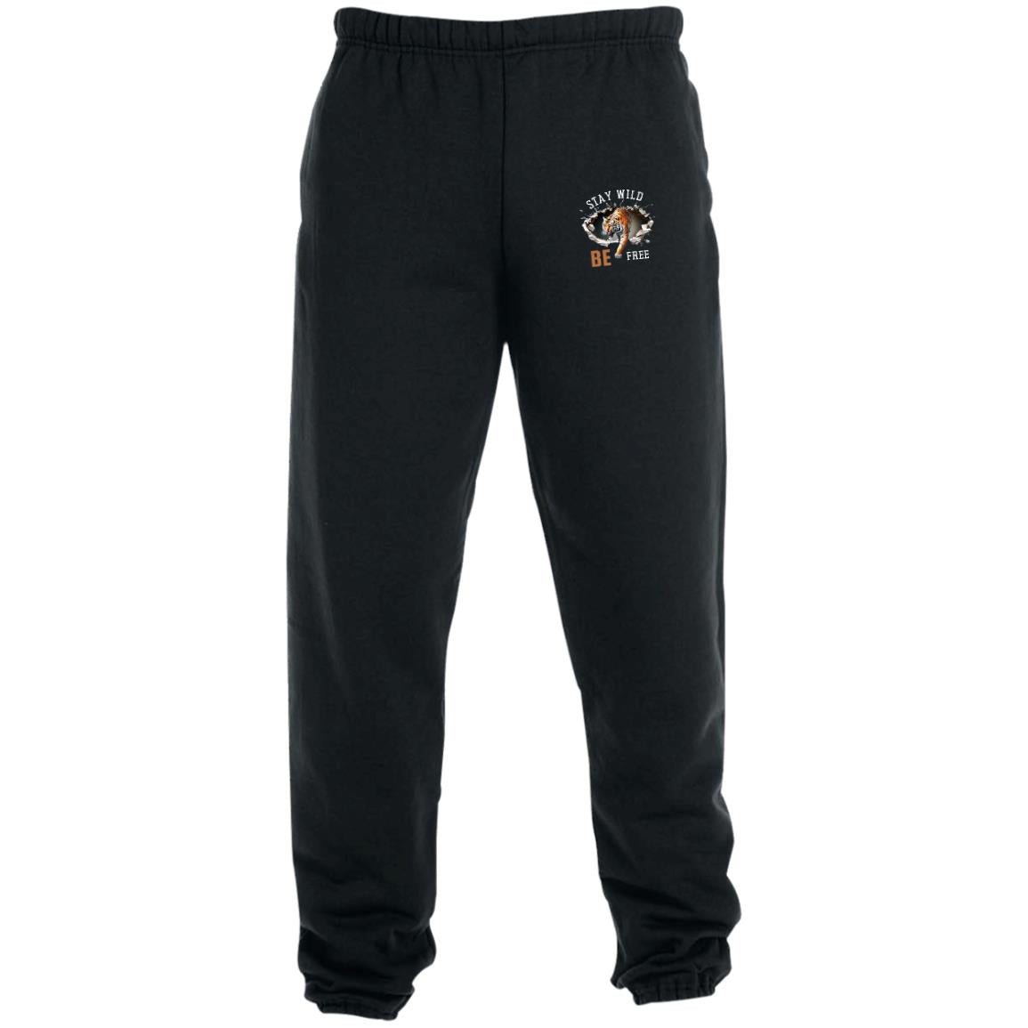 STAY WILD  (11.75 x 14 in) (T-Shirts) WHITE 4850MP Sweatpants with Pockets