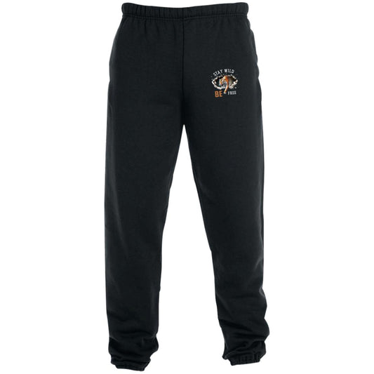 STAY WILD  (11.75 x 14 in) (T-Shirts) WHITE 4850MP Sweatpants with Pockets