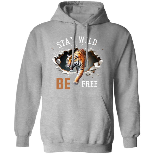 STAY WILD  WHITE G185 Pullover Hoodie