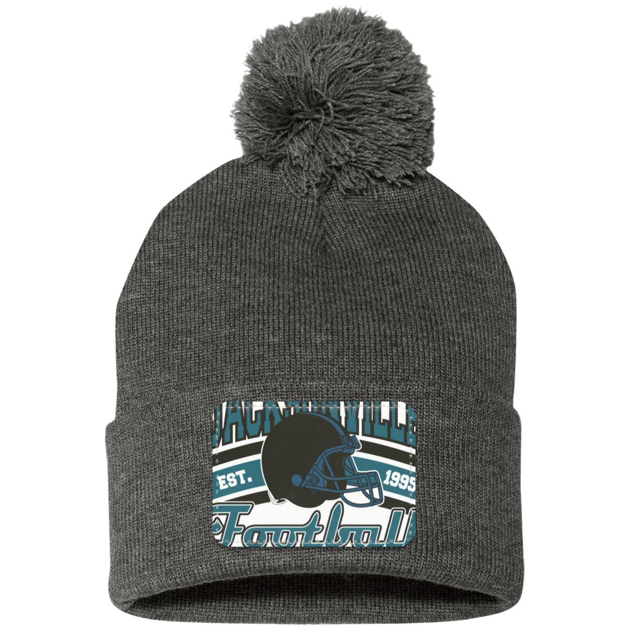 JACSONVILLE FOOTBALL 2 SP15 Pom Pom Knit Cap - Patch