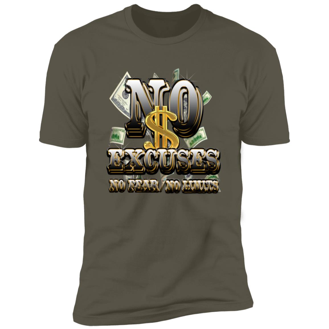 noexcuses MONEY HUSTLER NL3600 Premium  Casual Tee's