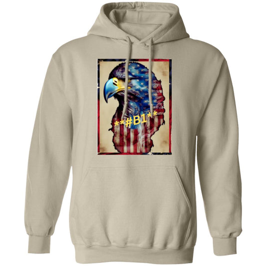 #B1 AMERICAN EAGLE WITH BORDERS G185 Pullover Hoodie