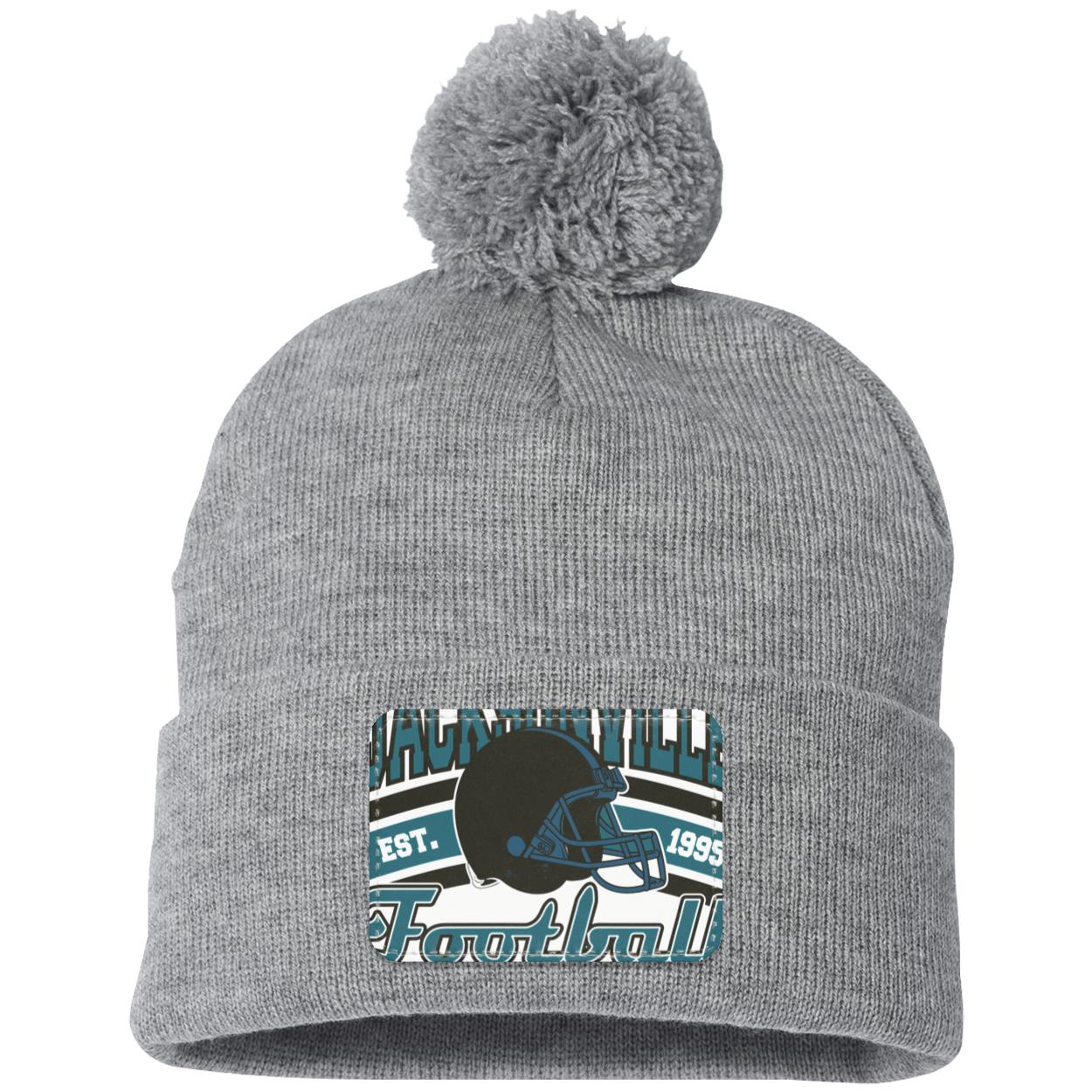 JACSONVILLE FOOTBALL 2 SP15 Pom Pom Knit Cap - Patch