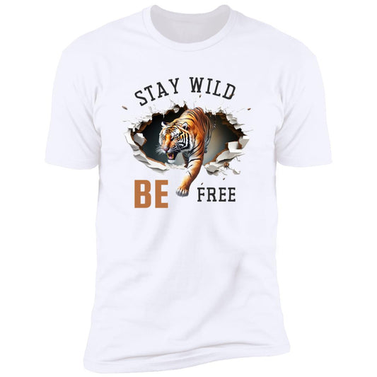 STAY WILD   BLACK LETTER 11 NL3600 Premium CASUAL TEE'S