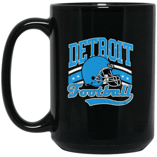 Detroit BM15OZ 15oz Black Mug