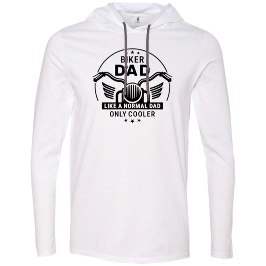 BIKER DAD  987 Gildan LS CASUAL TEE'S Hoodie LONG SLEVE CASUAL MEN T SHIRTS