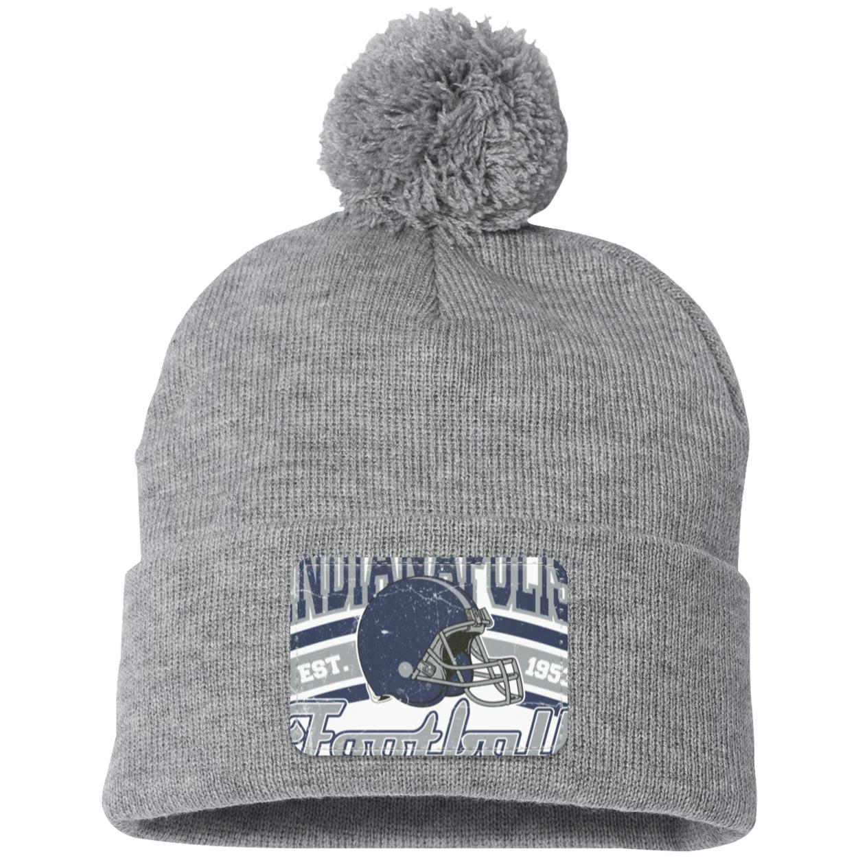 INDIANAPOLIS 1 SP15 Pom Pom Knit Cap - Patch
