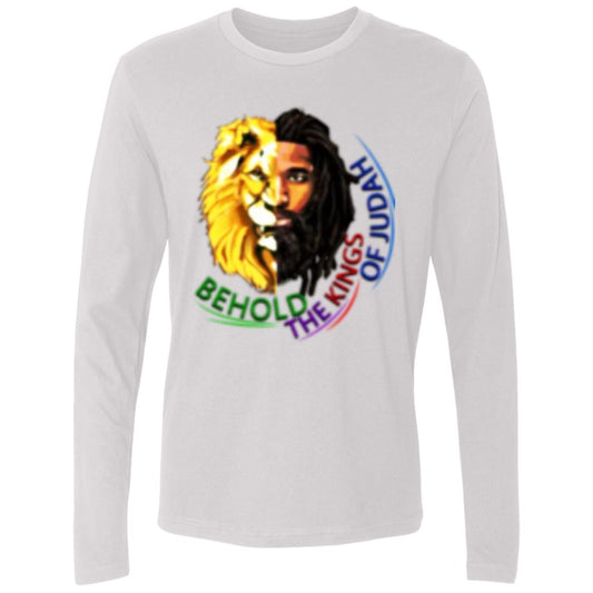 THE LION OF JUDAH NL3601 Men's Premium LS  Casual Tee's