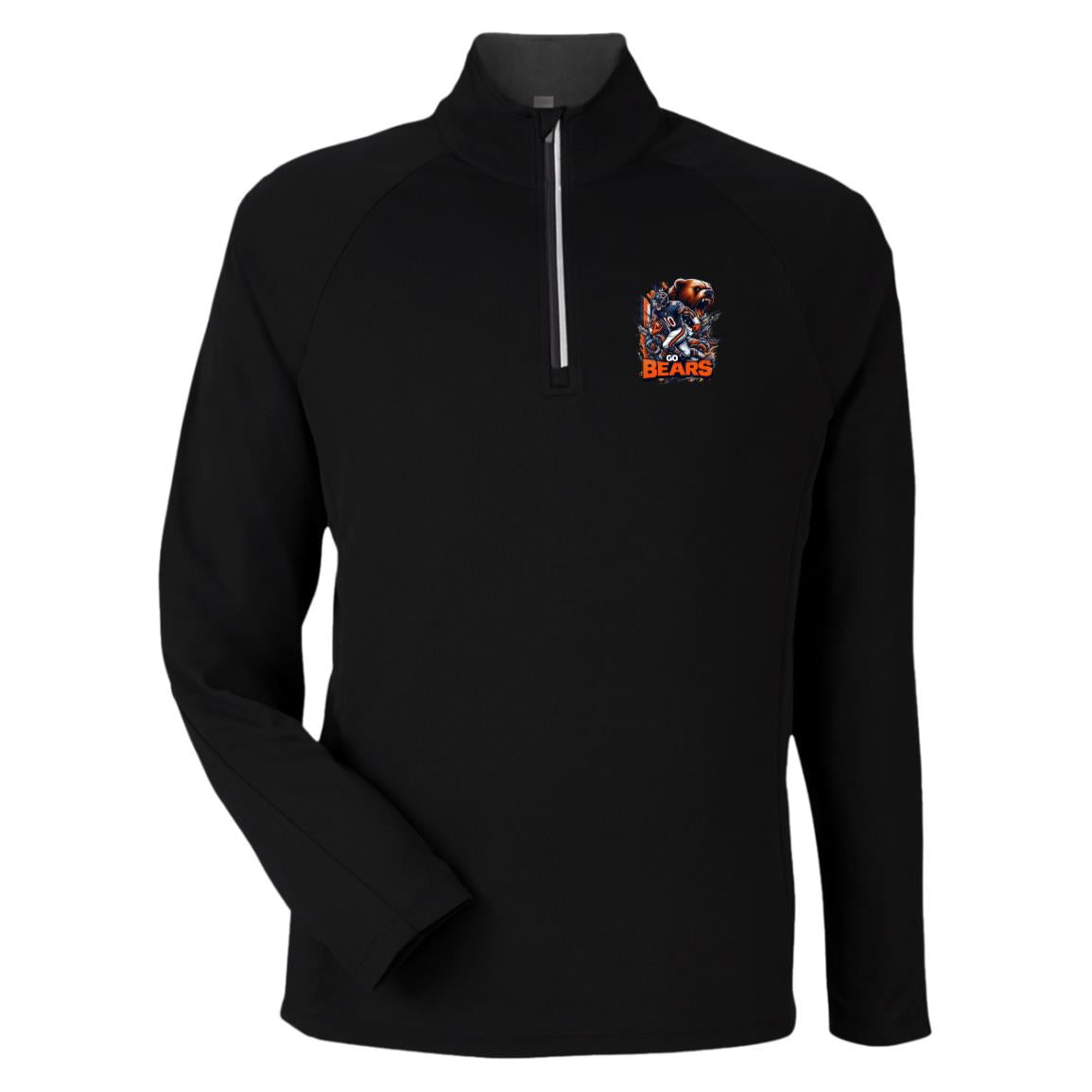 Chicago Bears Zipper Front Long Sleeve Sports (T-Shirts) CE418 Core 365 Mens Origin Pique Quarter Zip