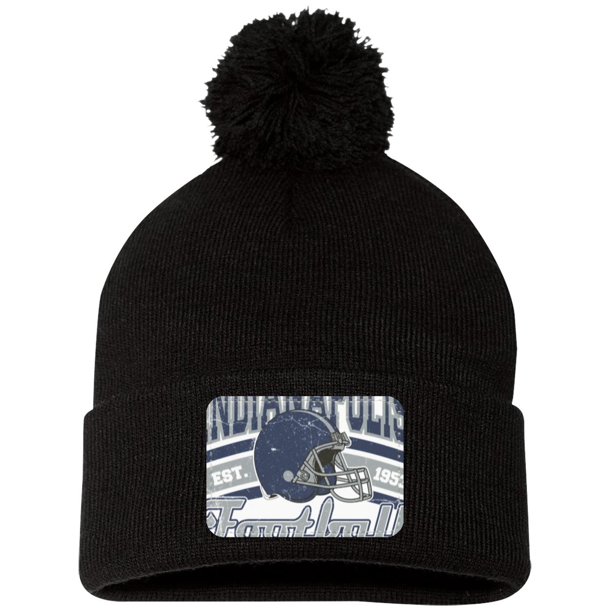 INDIANAPOLIS 1 SP15 Pom Pom Knit Cap - Patch