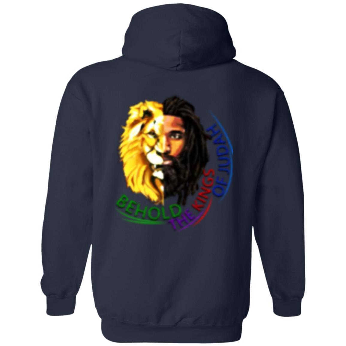 THE LION OF JUDAH G185 Pullover Hoodie PRINTED ON THE BACK