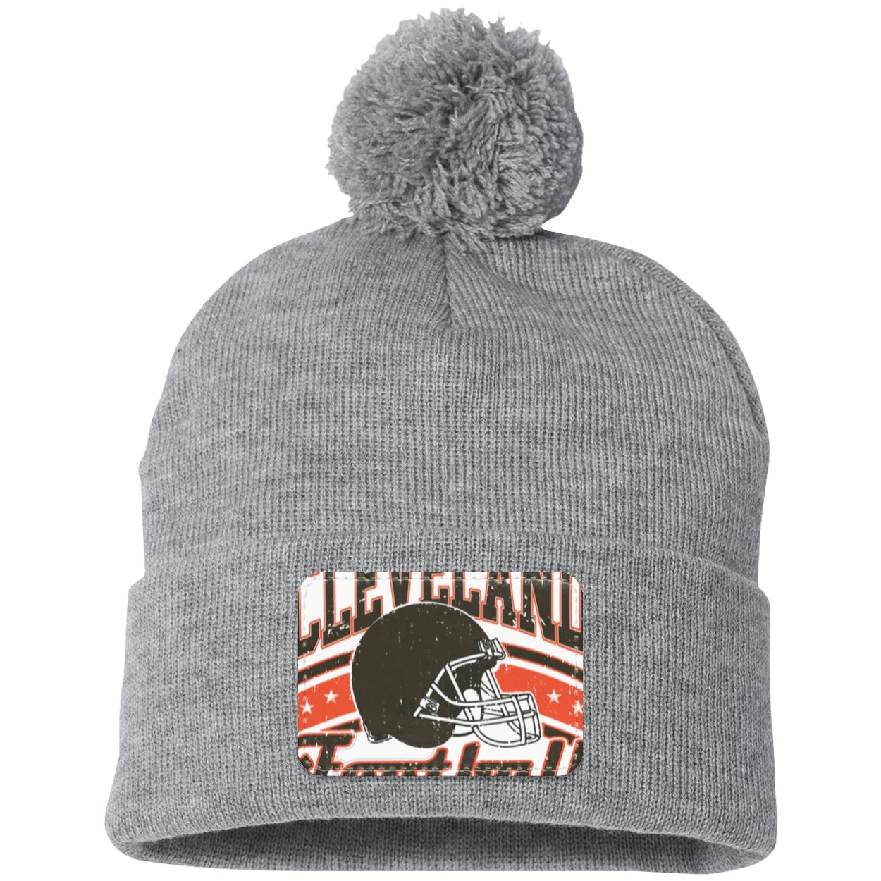 Cleveland SP15 Pom Pom Knit Cap - Patch
