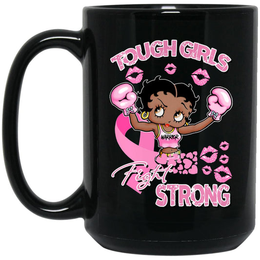 TOUGH GIRLS BM15OZ 15 oz. Black Mug