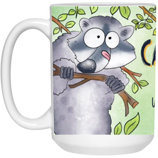 I AM A CAMPING FREAK WITH A COFFEE PROBLEM 21504 15 oz. White Mug