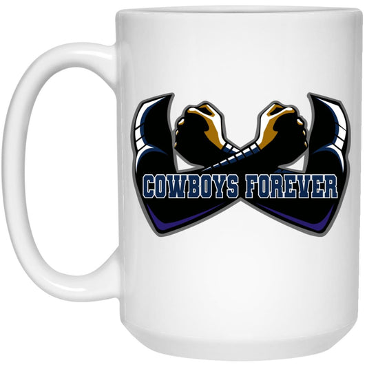 COWBOYS FOREVER 21504 15 oz. White Mug