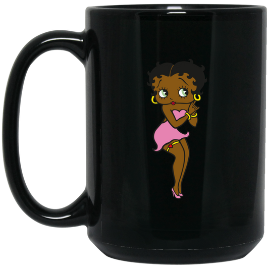 CUTIE BETTY BOOP BM15OZ 15 oz. Black Mug