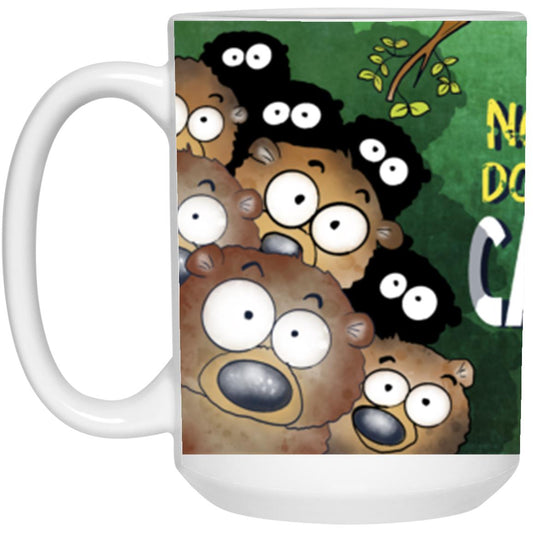 WHO DOESN'T LIKE CAMPING 21504 15 oz. White Mug